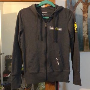Reebok women’s, small, spartan race, zip up hoodie